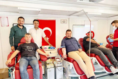 Sanayi Sitesinde Kan Bağışı Kampanyası