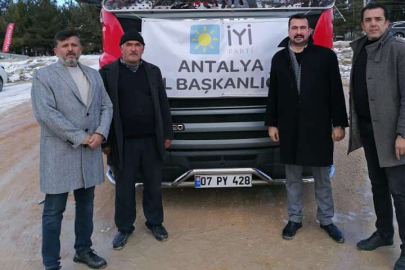 İyi Parti Korkuteli’nden Deprem Bölgesine Yardım Eli