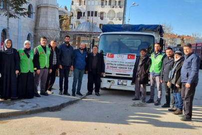 Korkuteli İHH Derneği'nden deprem bölgesine yardım