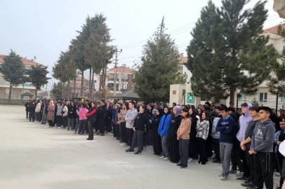 Cadıl Fen Lisesinde deprem tatbikatı
