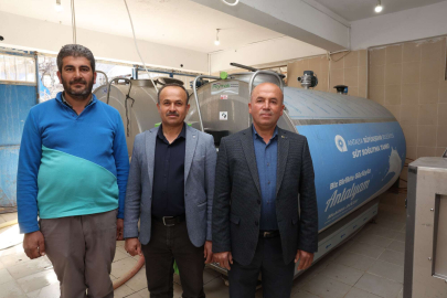 Küçükköy’e 8 tonluk süt tankı