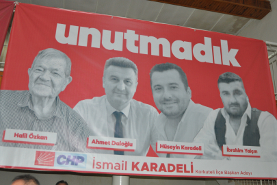 CHP Kongresinde duygulandıran afiş detayı