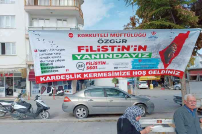 Korkuteli'den Filistin'e Büyük Destek