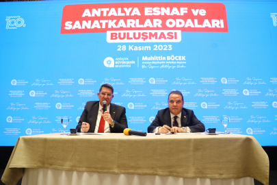 Başkan Böcek esnaf odaları başkanları ile buluştu