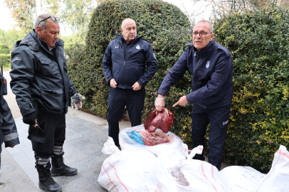 Otobüsle gönderilen bir buçuk ton ciğere el kondu